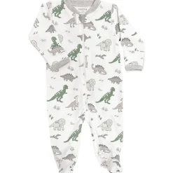 DINOSAURS ZIP FOOTIE