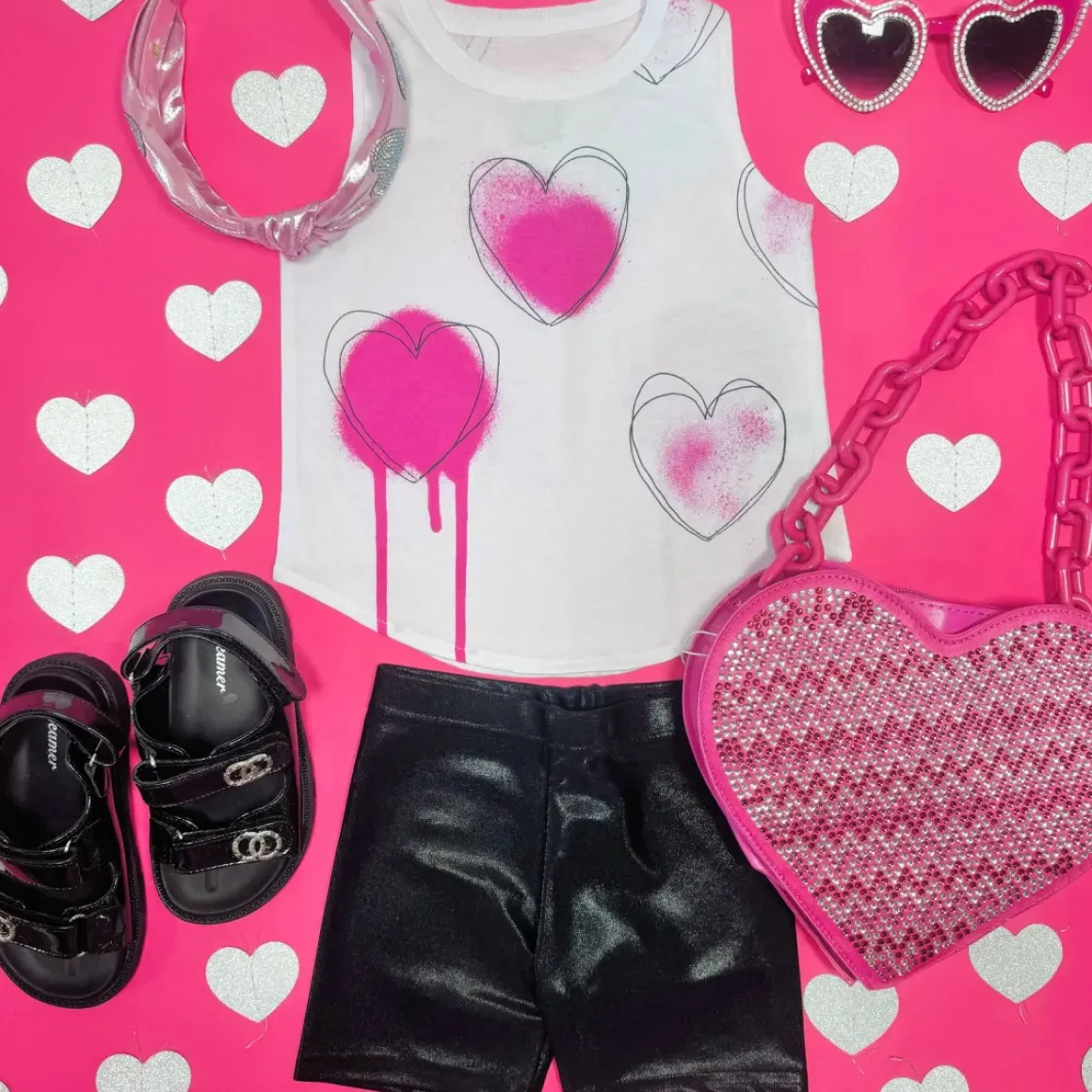 DRIPPING HEARTS TANK TOP