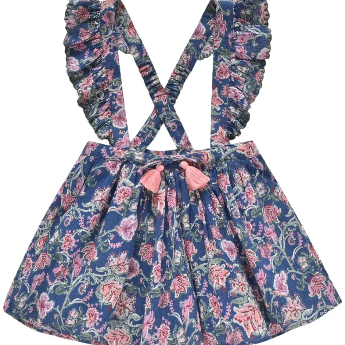 ELEONOR WILD FLOWERS SKIRT W/ SUSPENDERS