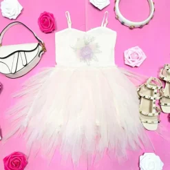EMMA BEADED FLOWER TUTU DRESS
