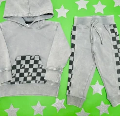 ENZYME CHECKERED HOODIE