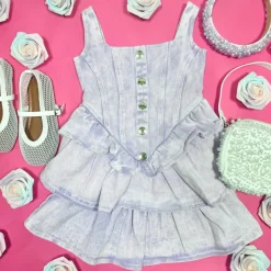 ESTELLE DENIM MINI DRESS