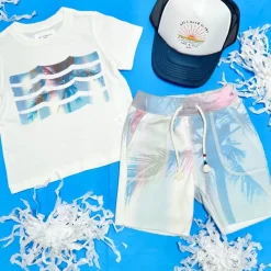 FADED PALMS SHORTS