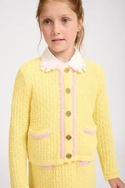 FAYETTE PEARL TRIM KNITTED CARDIGAN