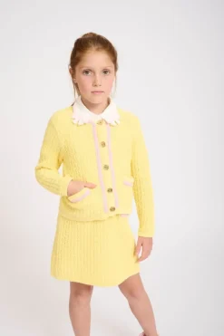 FAYETTE PEARL TRIM KNITTED CARDIGAN