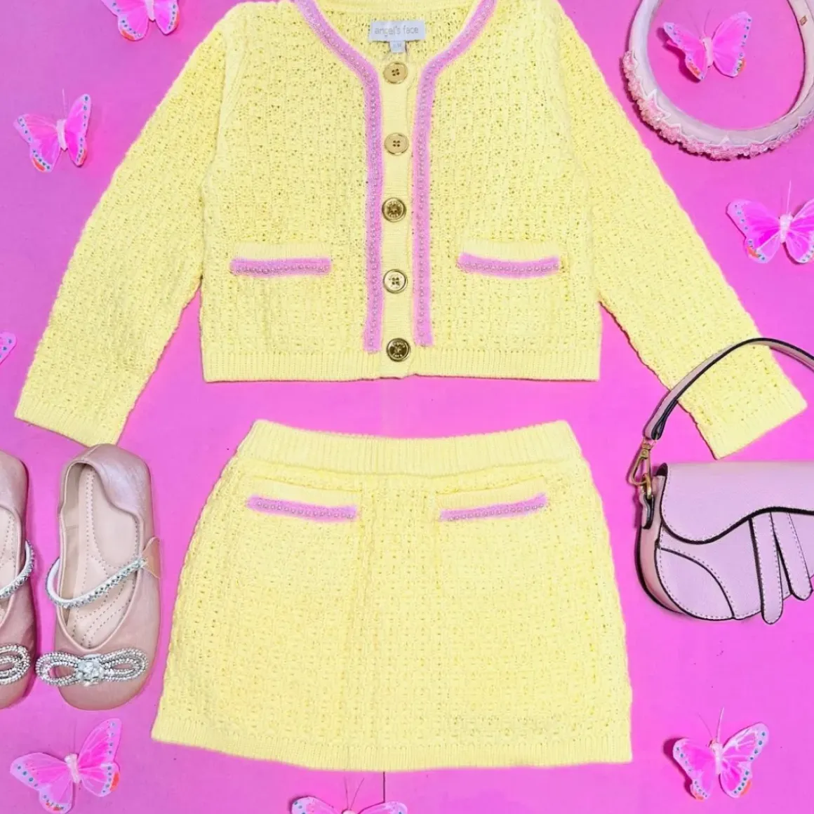 FAYETTE PEARL TRIM KNITTED CARDIGAN
