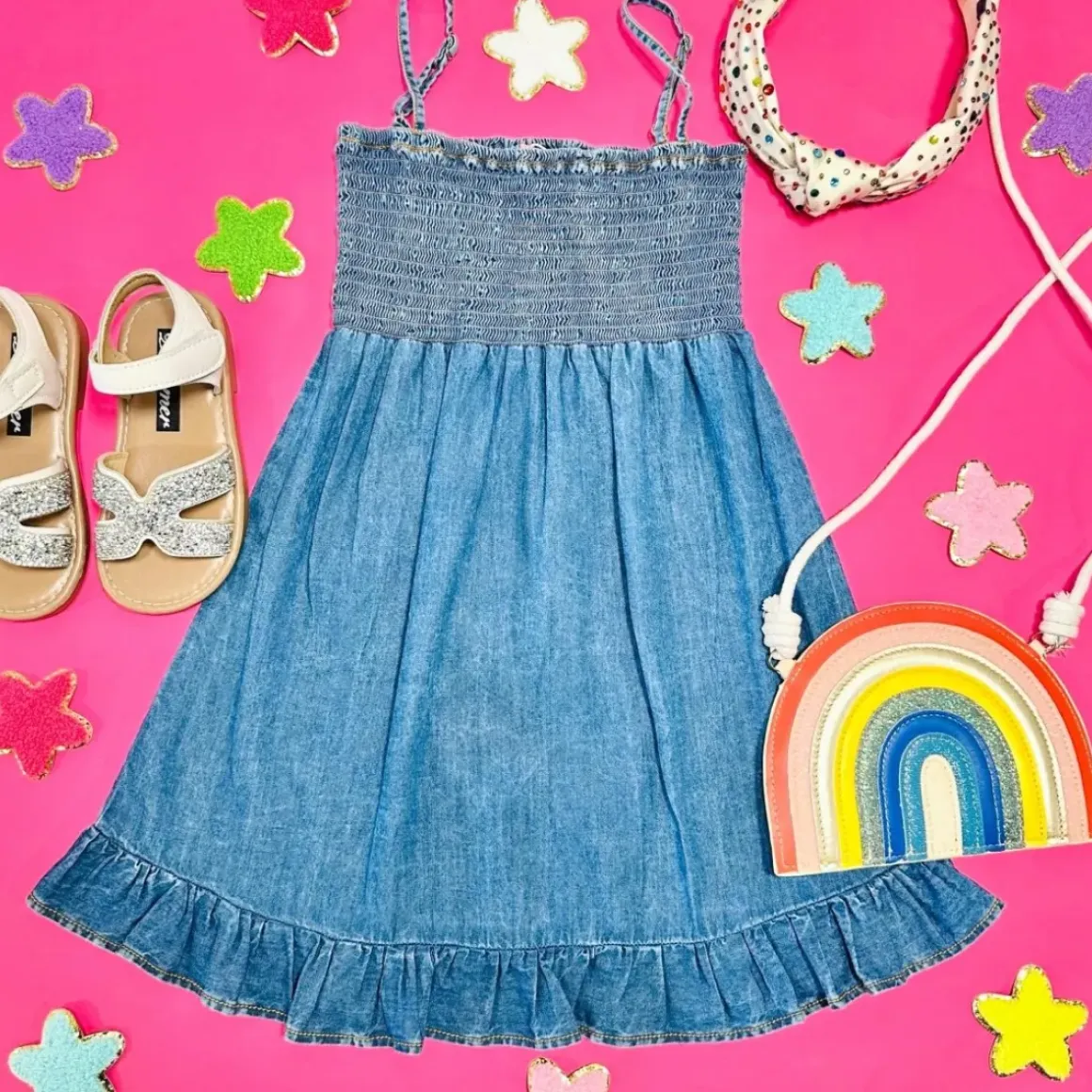 FIOLA DENIM DRESS