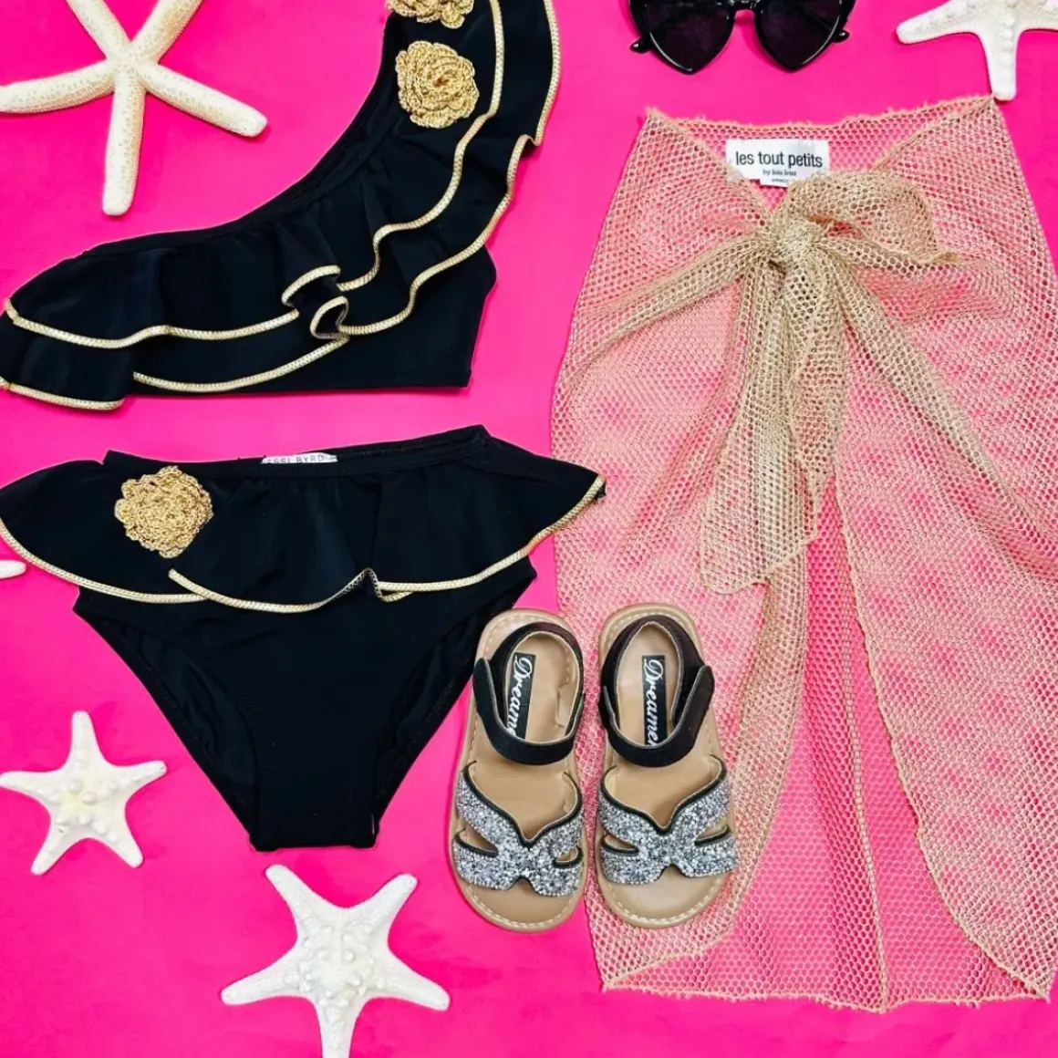 FLEUR RUFFLE TWO PIECE BIKINI