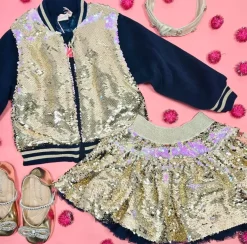 FLIP SEQUIN BOMBER JACKET