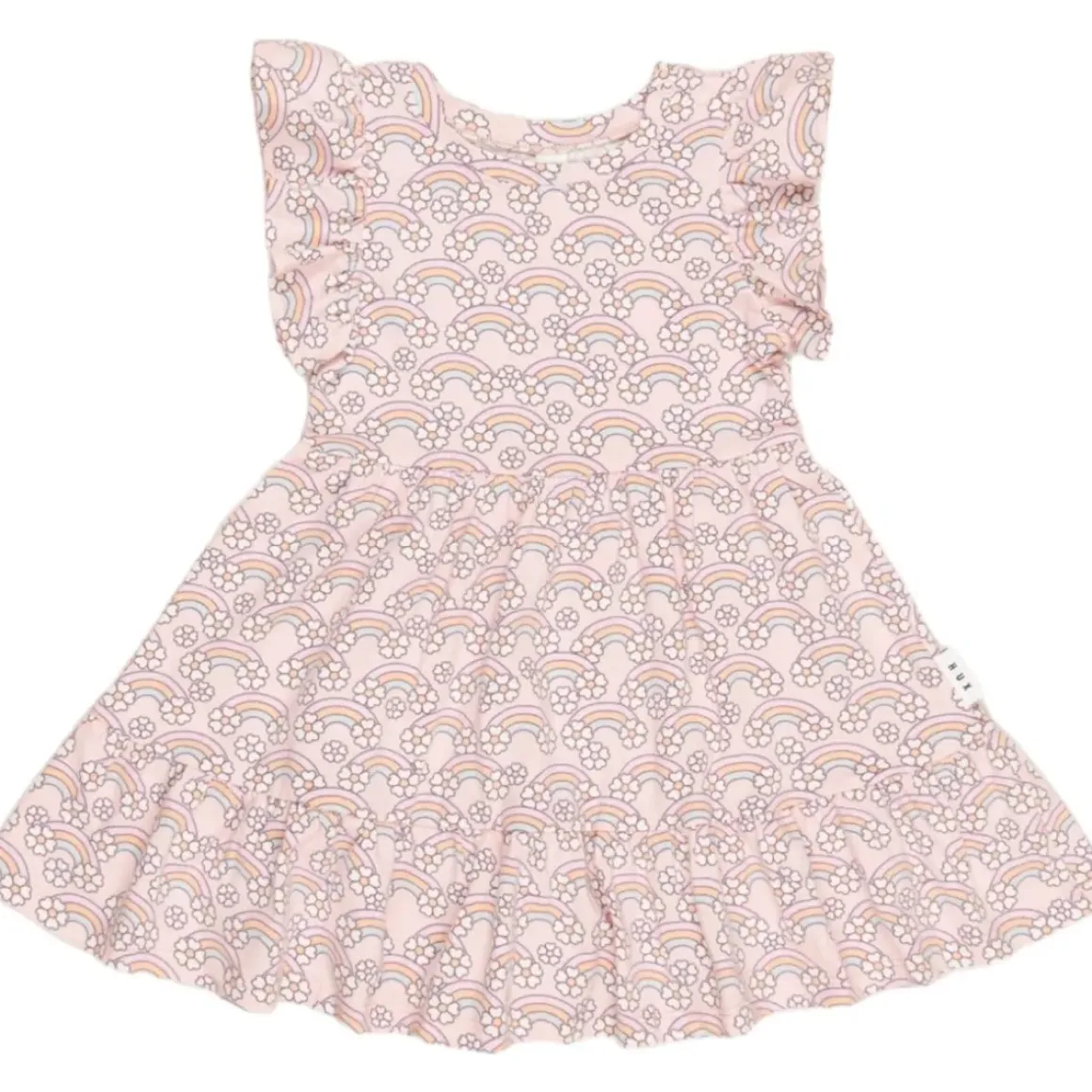 FLOWER BOW FRILL DRESS
