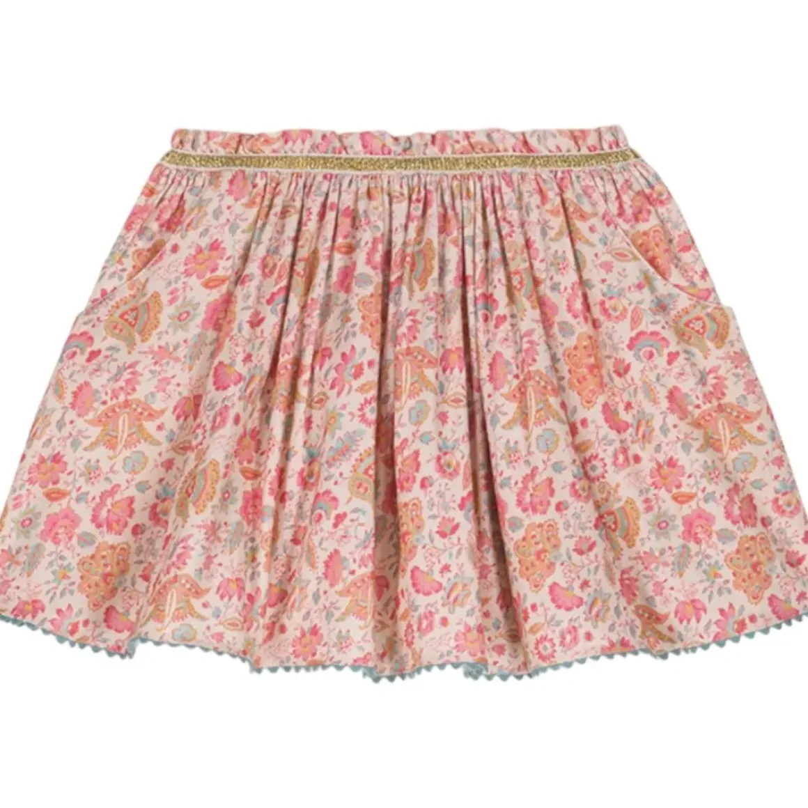 FLOWER FIELDS CORDUROY SKIRT