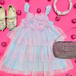 FLOWER MESH TUTU DRESS