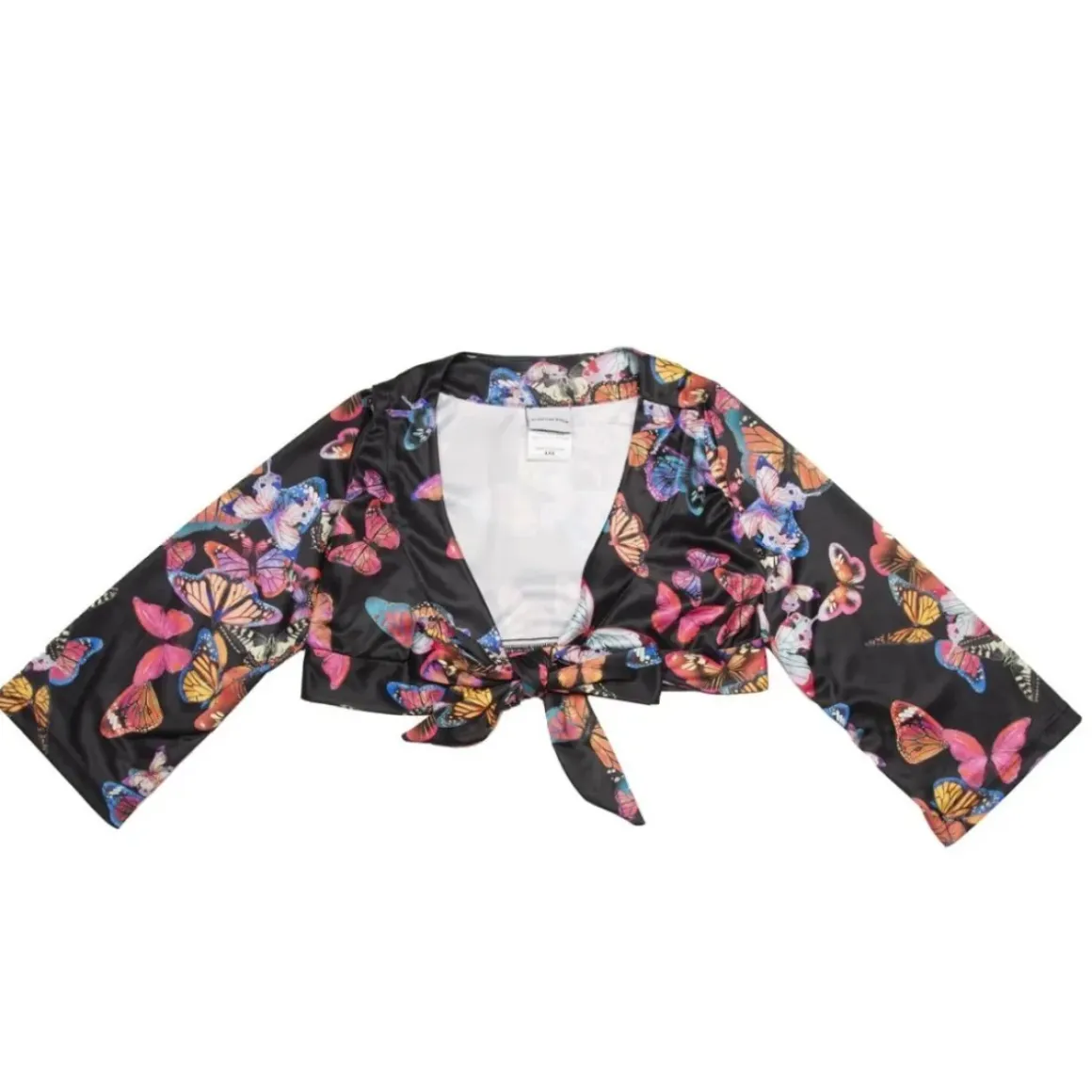 FLY AWAY BUTTERFLY WRAP TOP