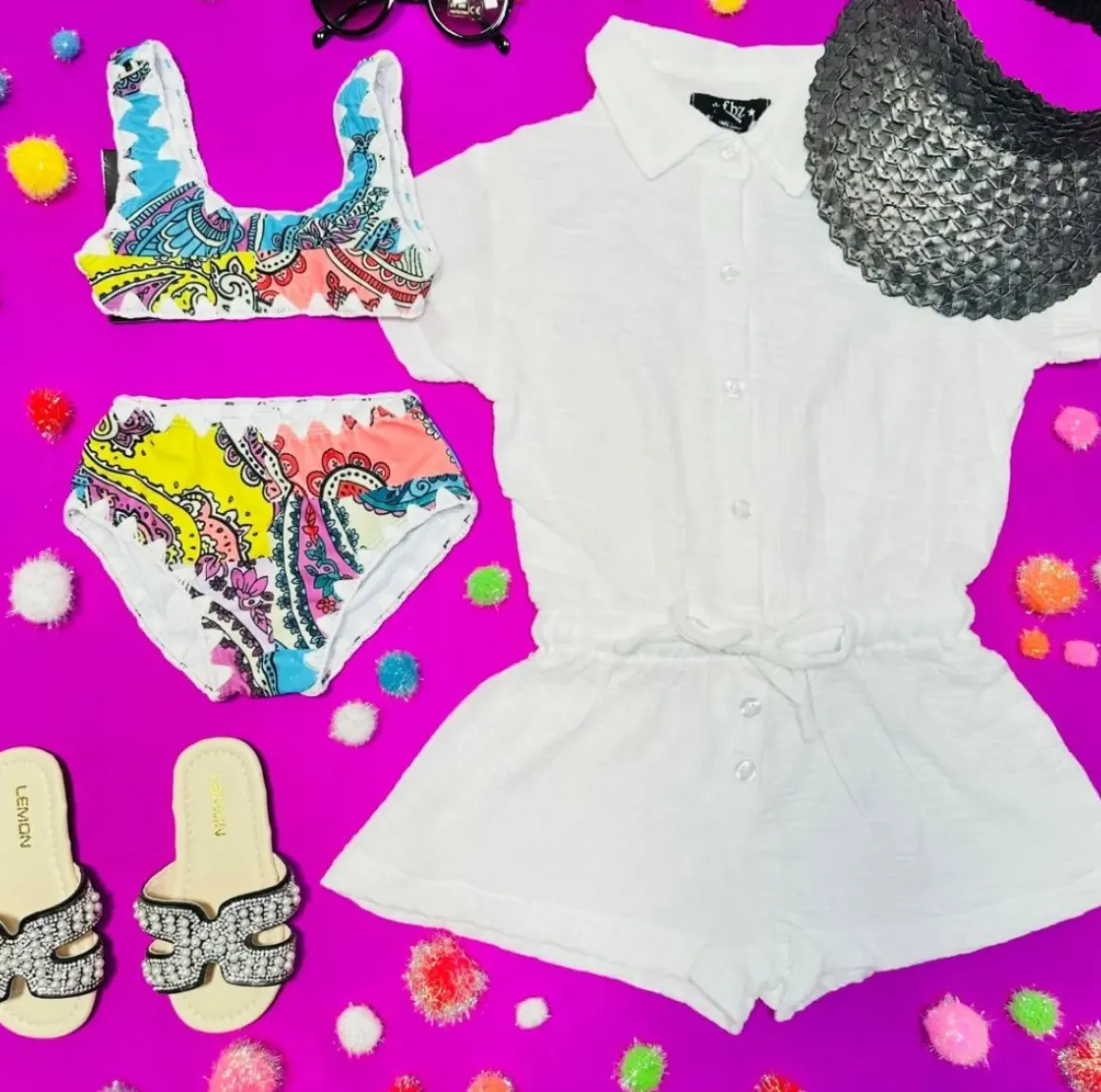 GAUZE BEACH COVER UP ROMPER