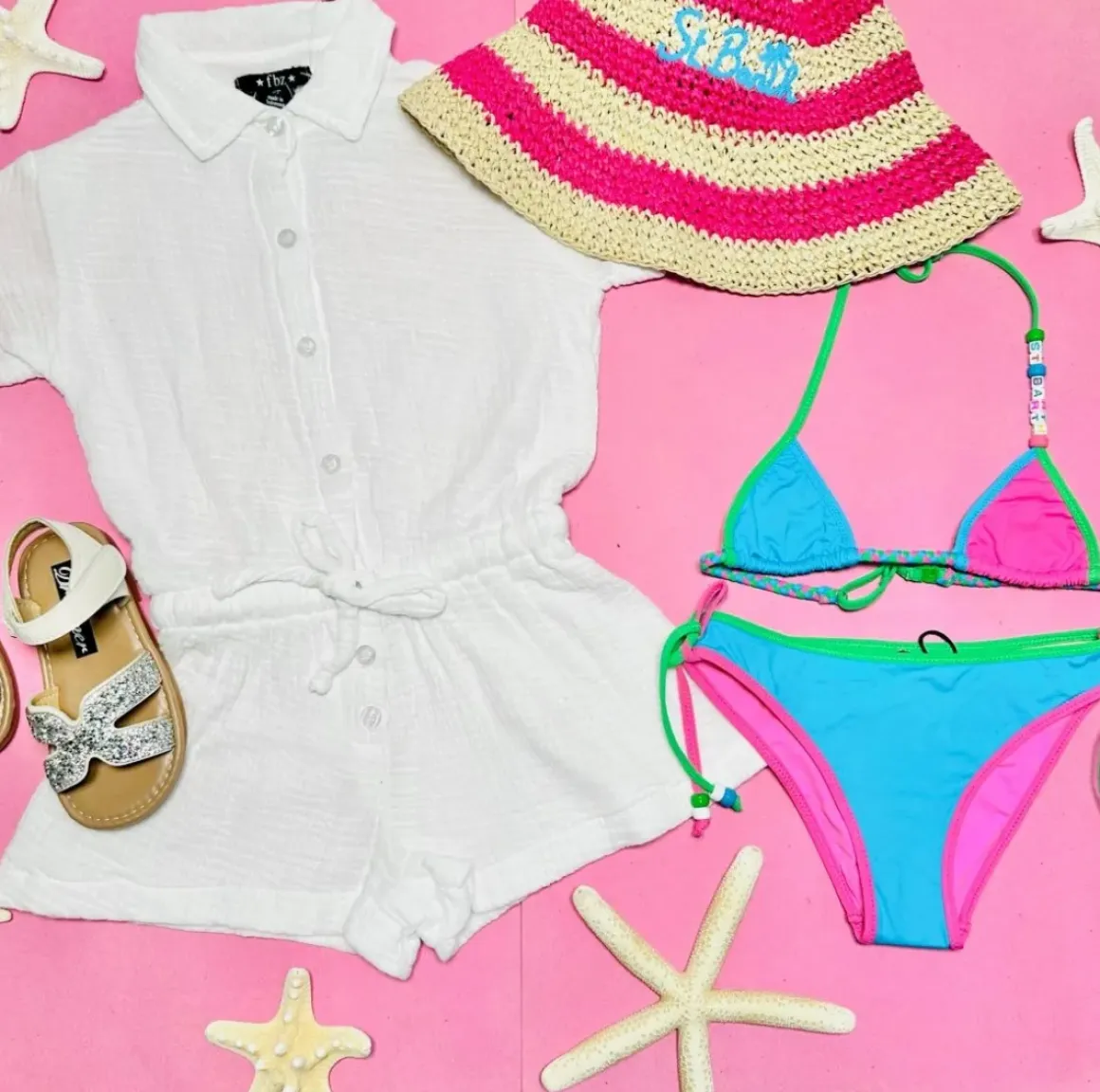 GAUZE BEACH COVER UP ROMPER