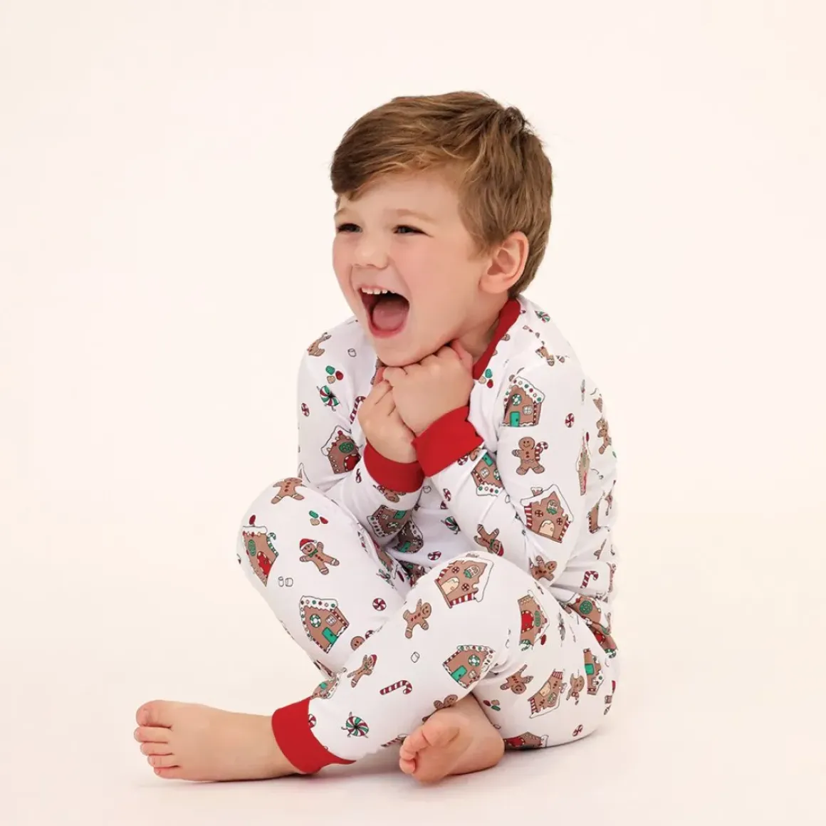 GINGERBREAD WORLD TWO PIECE PJS (UNISEX)