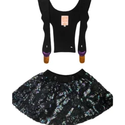 GLITTER BIRD DRESS