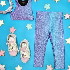 GLITTER UNICORN SPORTS BRA