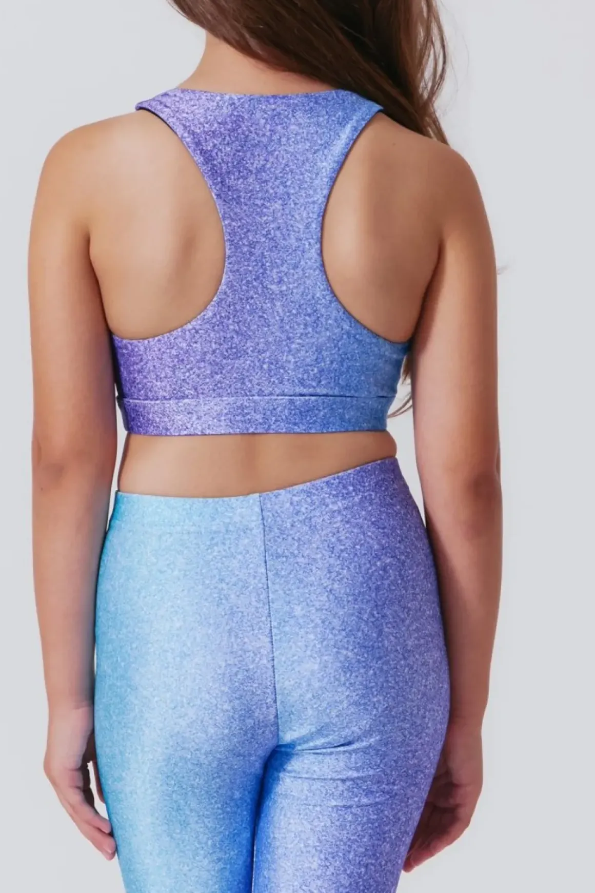 GLITTER UNICORN SPORTS BRA
