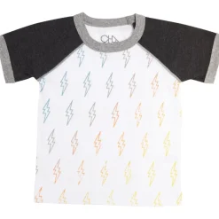 GRADIENT BOLTS RAGLAN TSHIRT