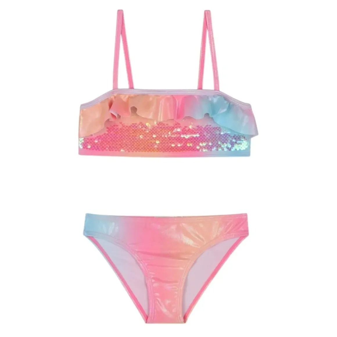 GRADIENT SEQUIN TWO PIECE BIKINI