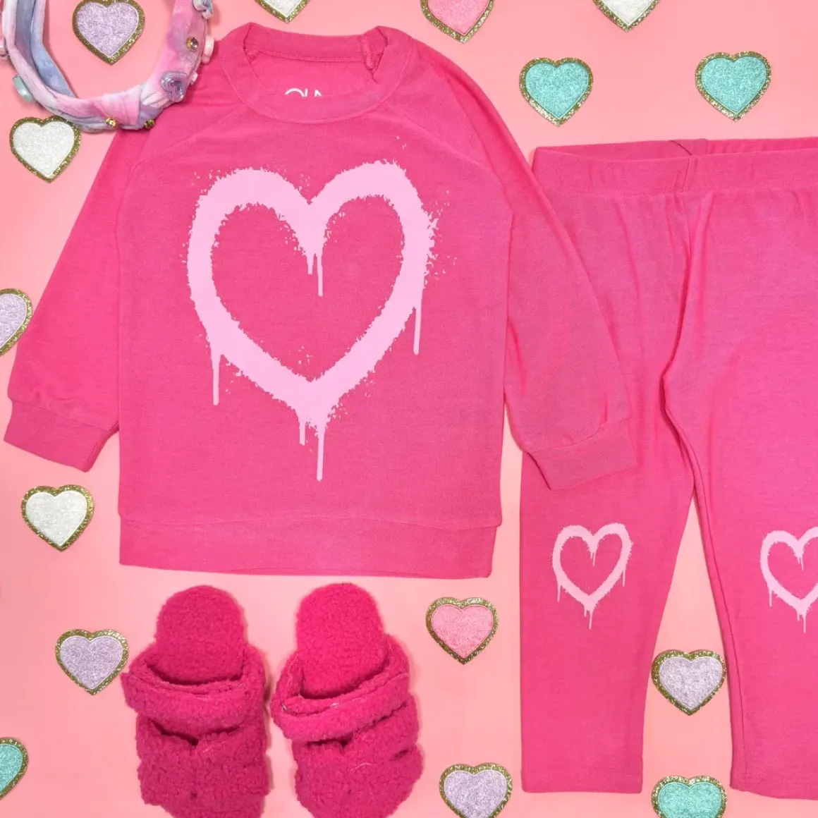 GRAFFITI HEART LEGGINGS