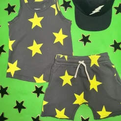 GRAPHITE STAR TANK TOP