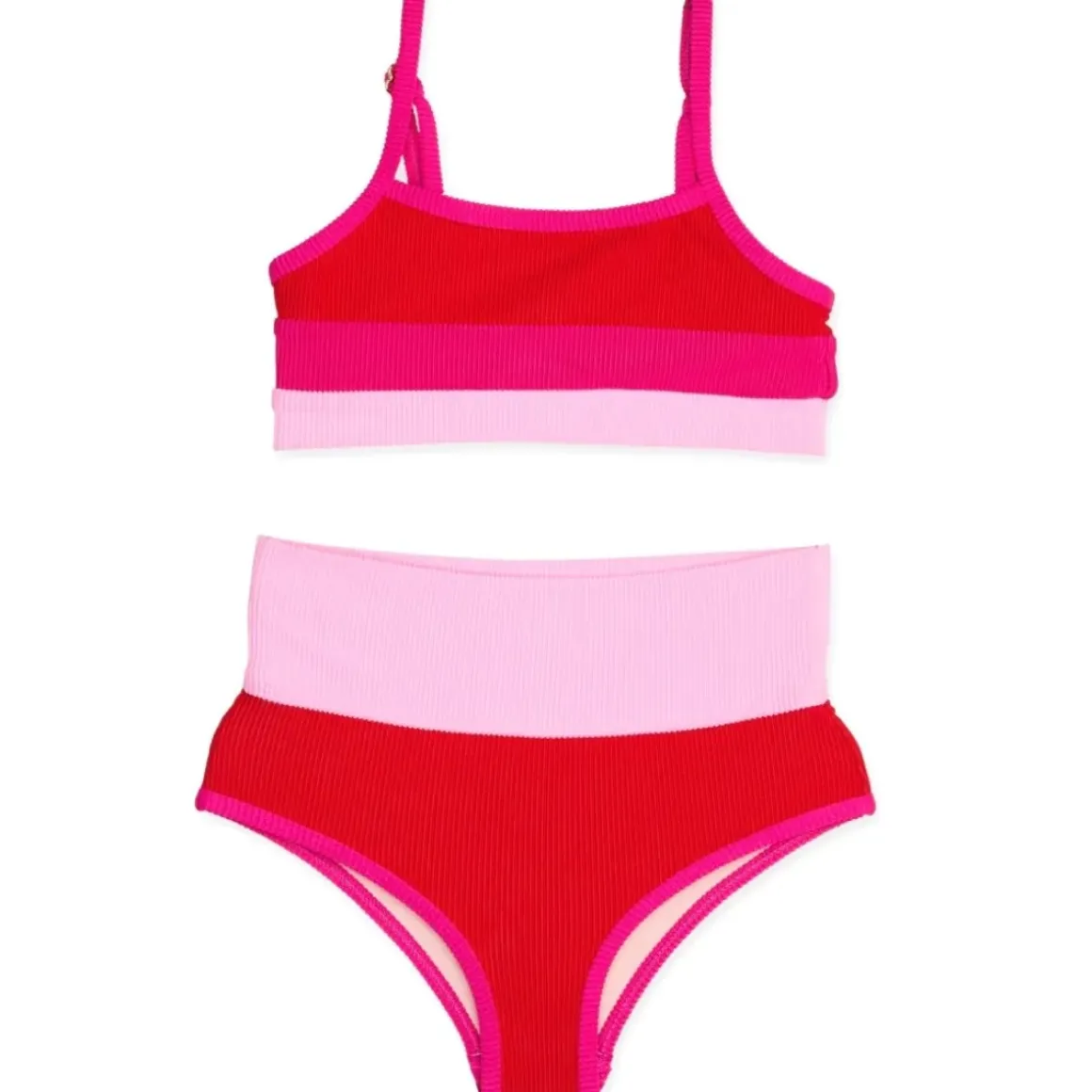 GUMDROP COLORBLOCK LITTLE EVA EMMA TWO PIECE BIKINI