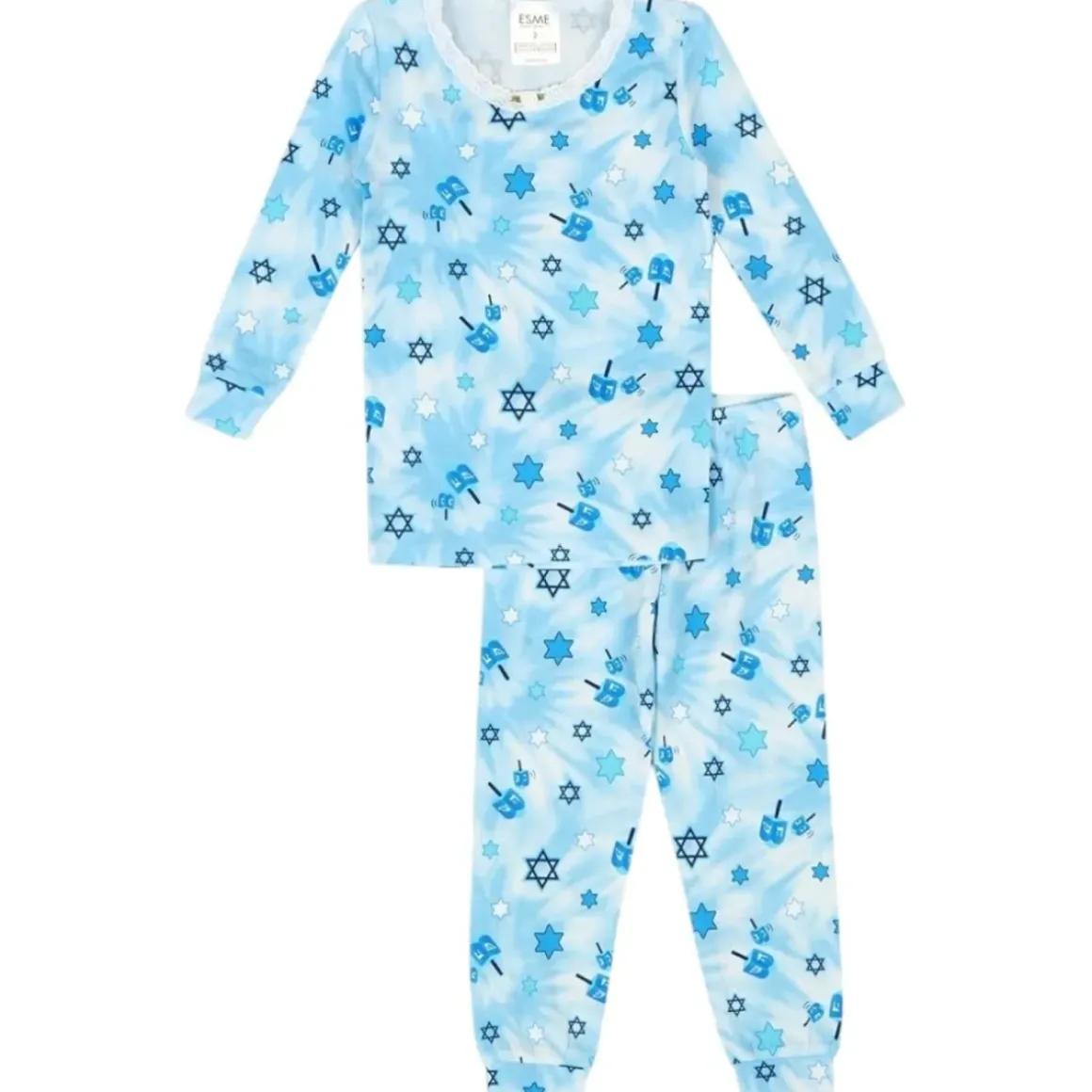 HANUKKAH DREIDEL LONG SLEEVE PJS GIRLS