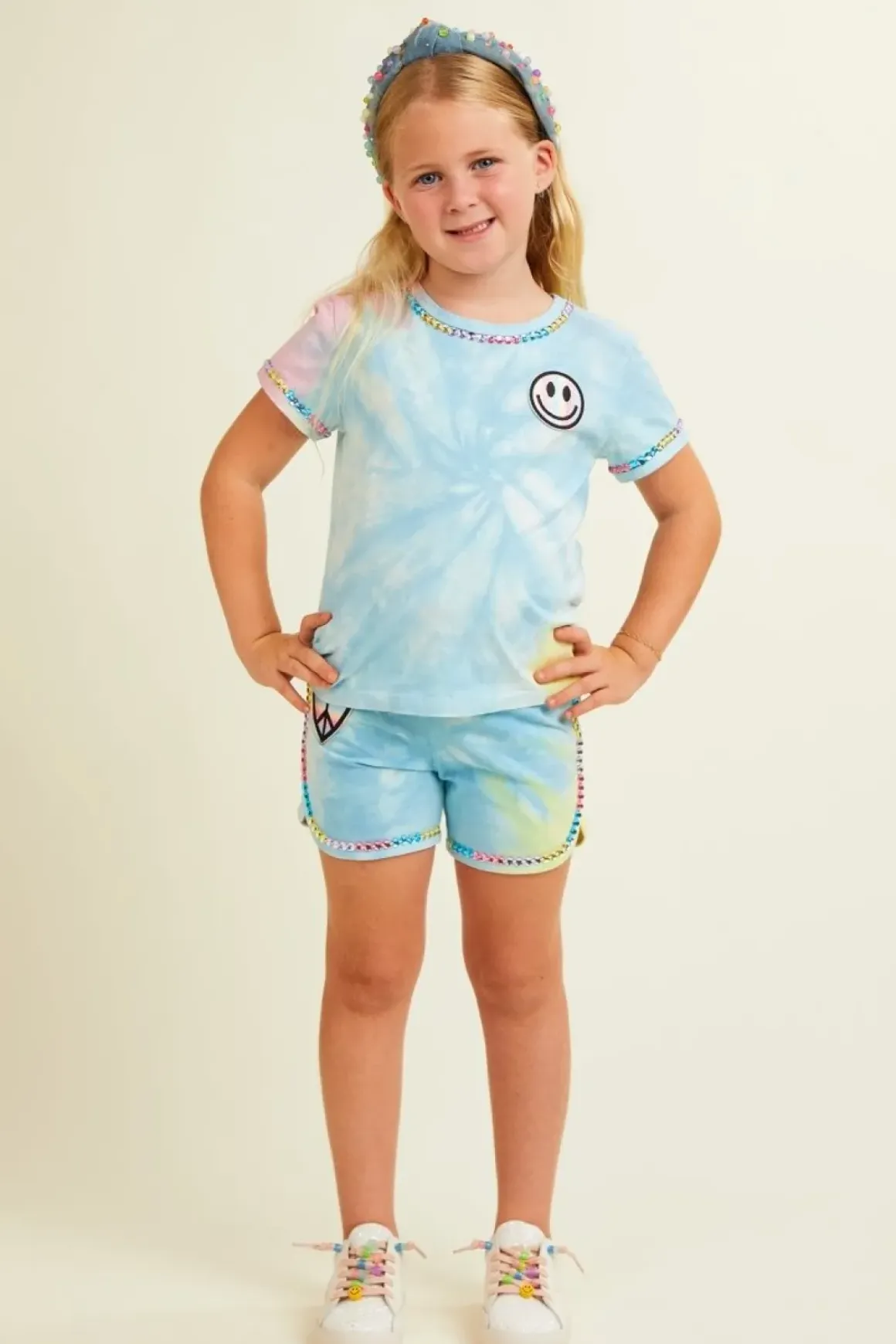HAZEL TIE DYE TOP AND SHORTS SET