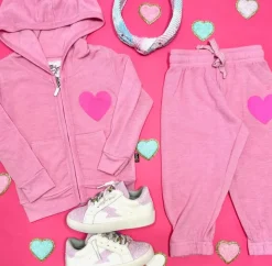 HEART ZIP UP HOODIE