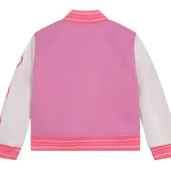 HEARTS PLEATHER VARSITY JACKET