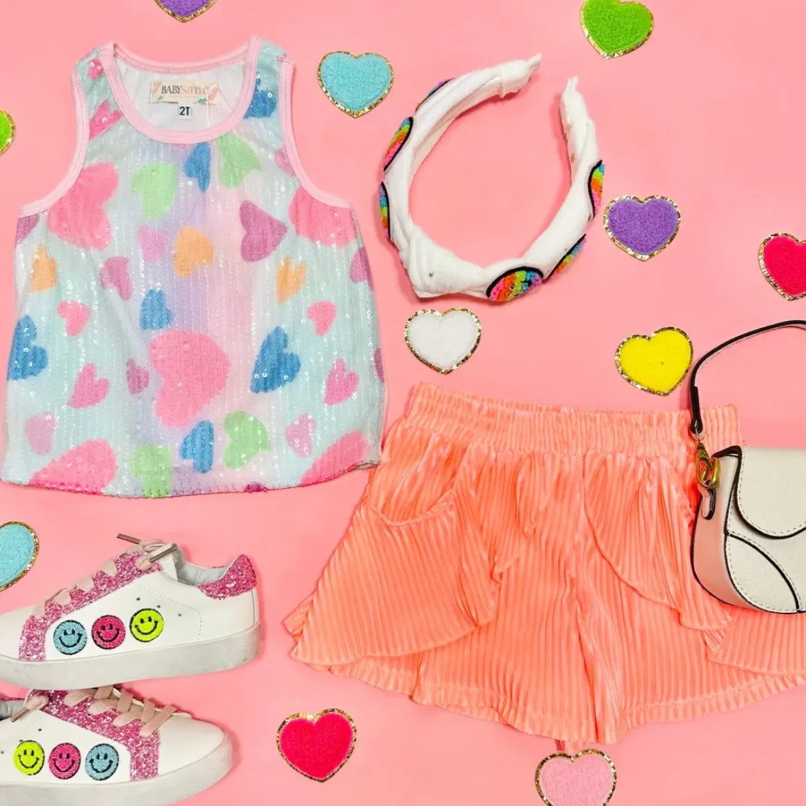 HEARTS SEQUIN TANK TOP
