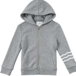 HEATHER WAVES ZIP UP HOODIE