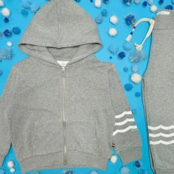 HEATHER WAVES ZIP UP HOODIE