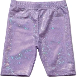 HOLOGRAPHIC BIKER SHORTS