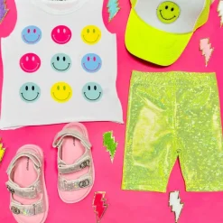 HOLOGRAPHIC BIKER SHORTS