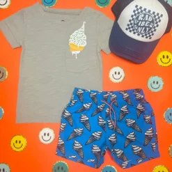 ICE CREAM DAY TRIM TSHIRT