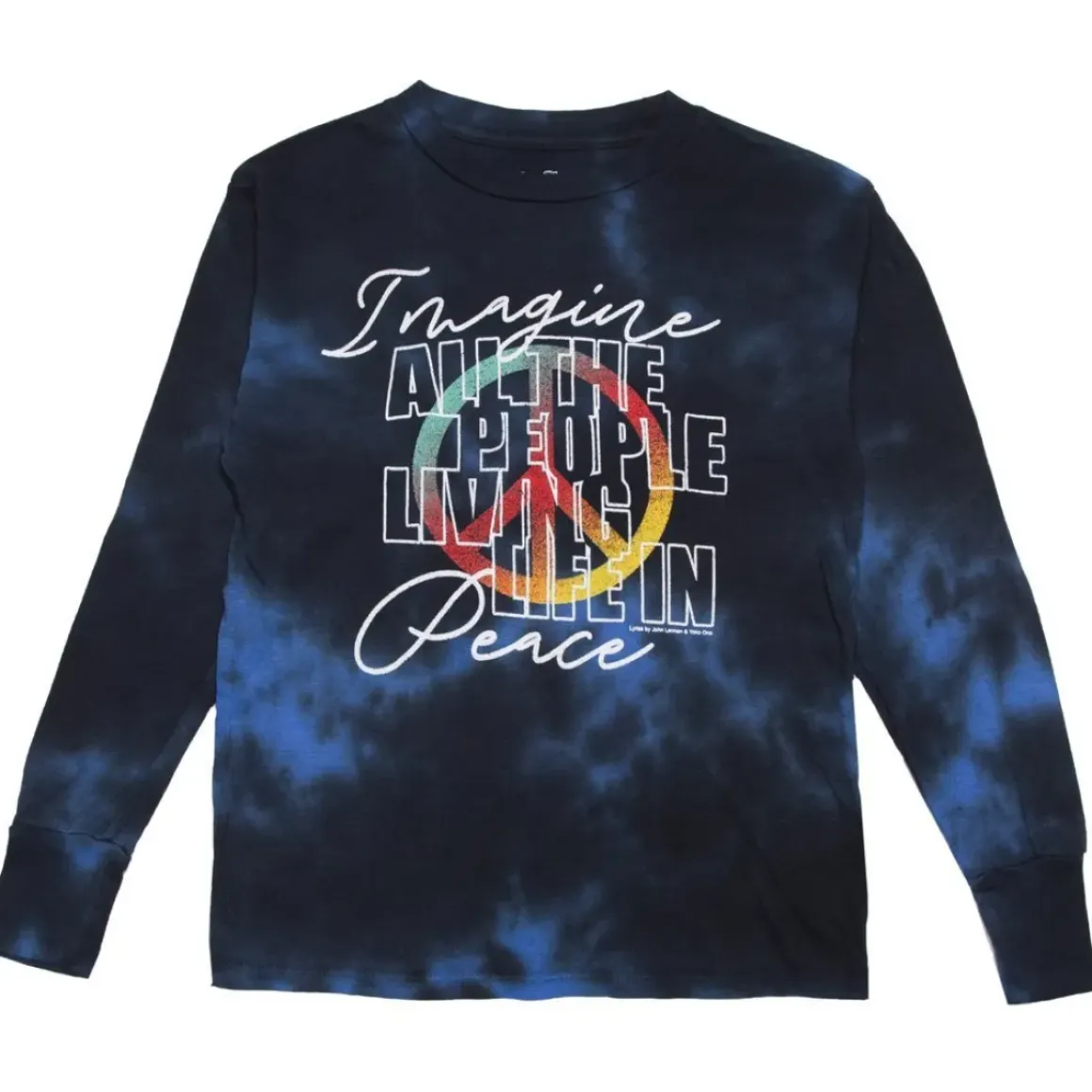 IMAGINE TIE DYE LONG SLEEVE TSHIRT