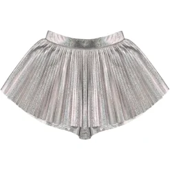 IRIDESCENT PLEATED SKORT