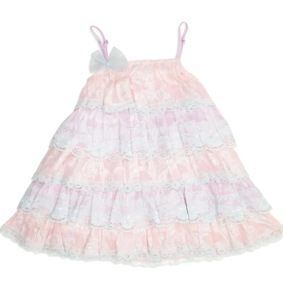 ISLA LACE RUFFLE LAYERED DRESS