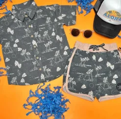 ISLAND BUTTON DOWN TOP