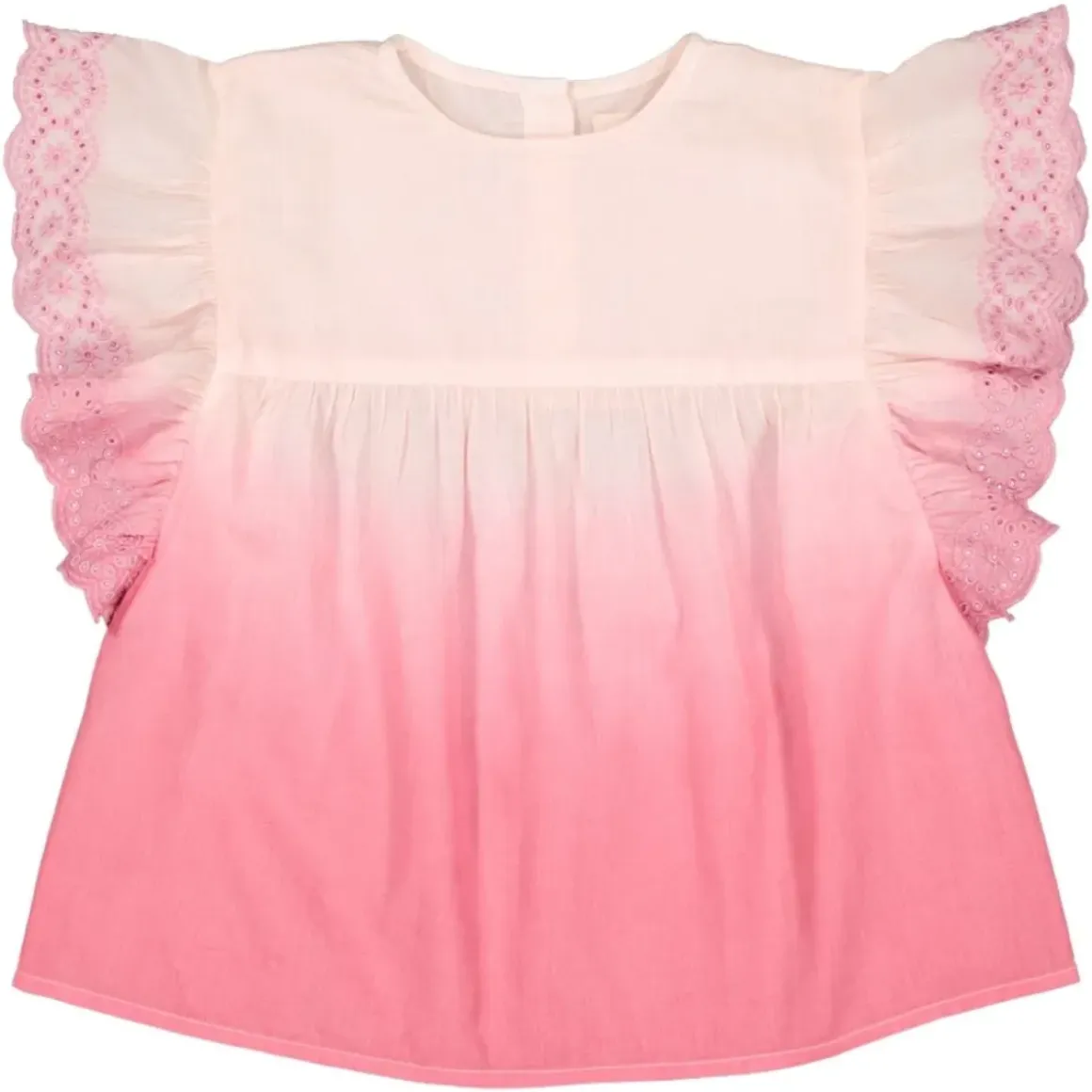 JASMIN OMBRÉ FLUTTER SLEEVE TOP