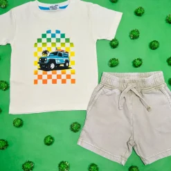 JEEP CHECKERED SAND TSHIRT