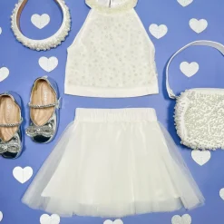 KENNA PEARL TOP AND TUTU SKIRT SET