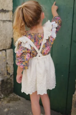 LACE RIOLA SKIRT W/ SUSPENDERS