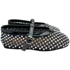LALA MESH FLATS W/ STONES (PREORDER)