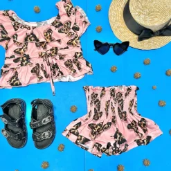 LEO BUTTERFLY SMOCKED SHORTS