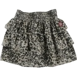 LEOPARD SLEEPY RUFFLE SKIRT