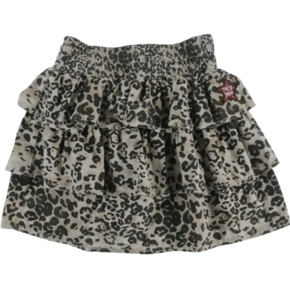 LEOPARD SLEEPY RUFFLE SKIRT
